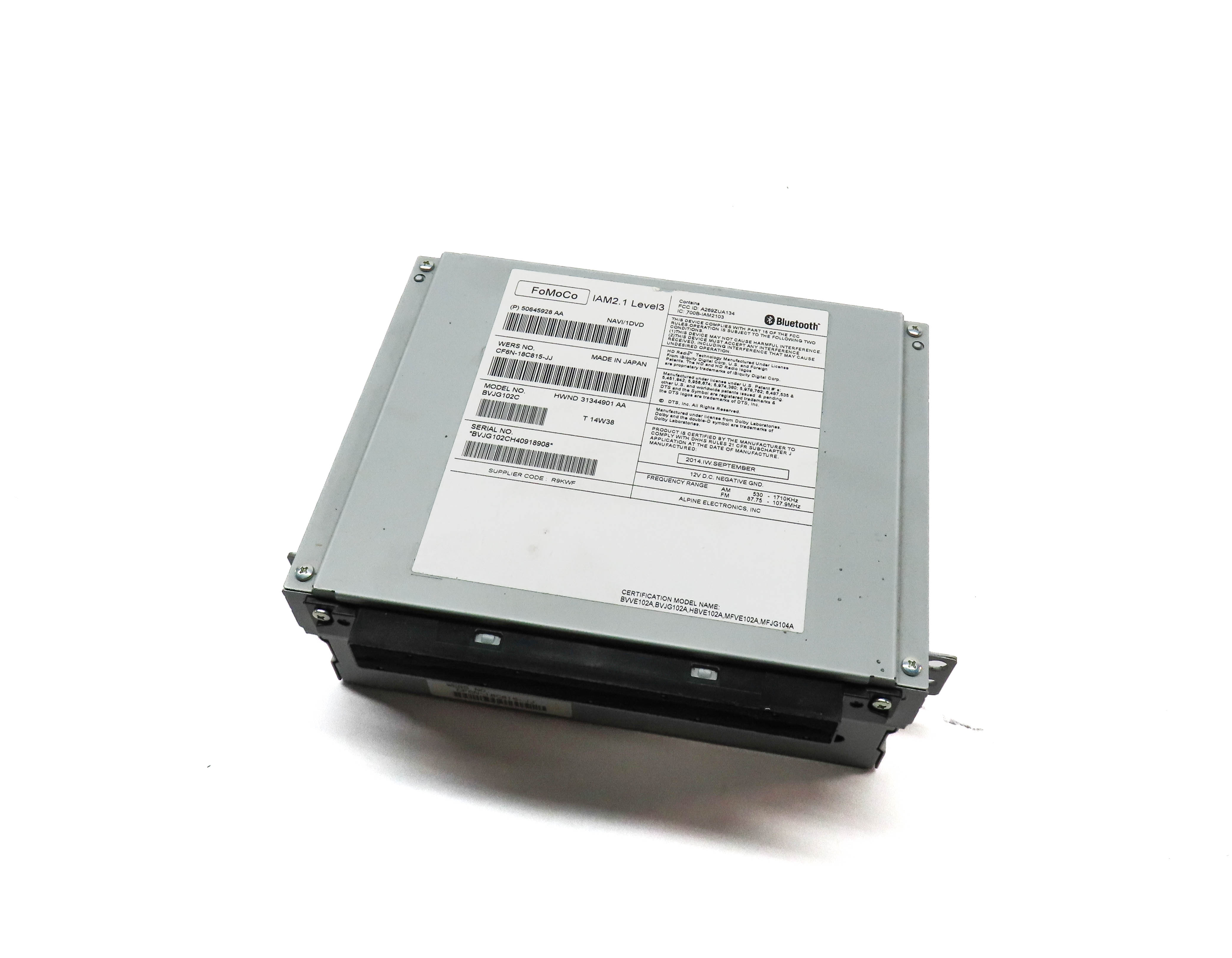 12-16 RANGE ROVER SPORT EVOQUE LR4 (L320 L405 L494 L538) CD NAV STEREO RECEIVER — exact item pictured